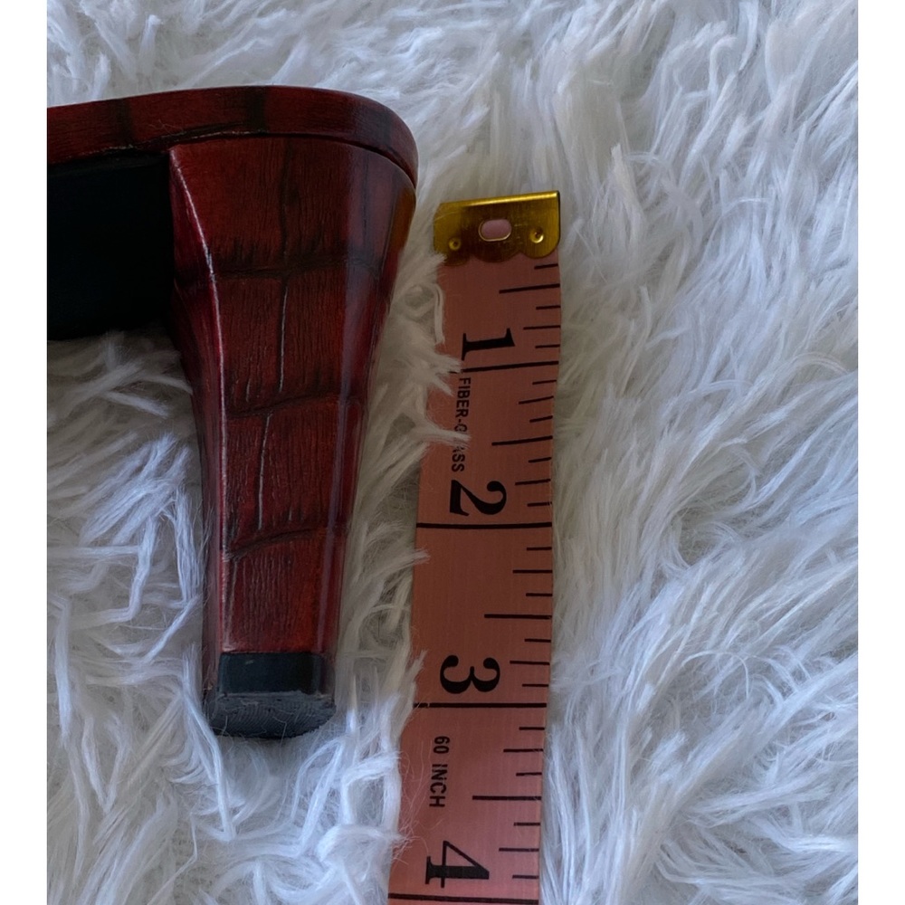 Franco Sarto squared toe high heeled sandals 9M - Picture 8 of 9